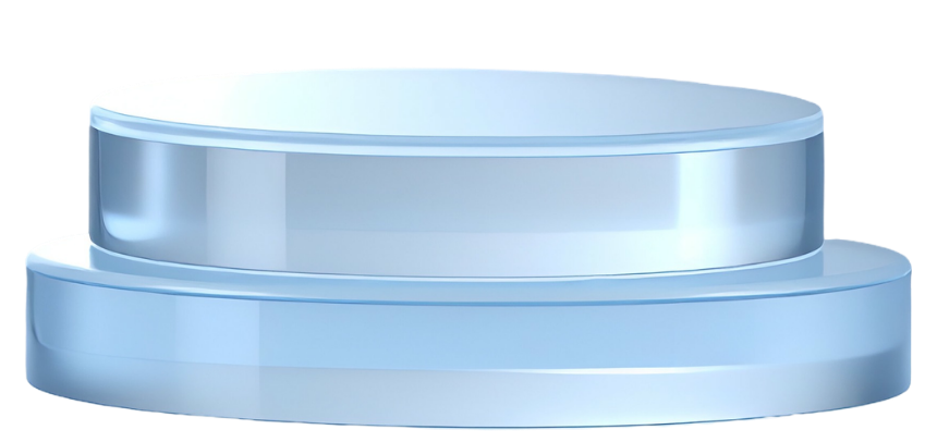 Glass podium
